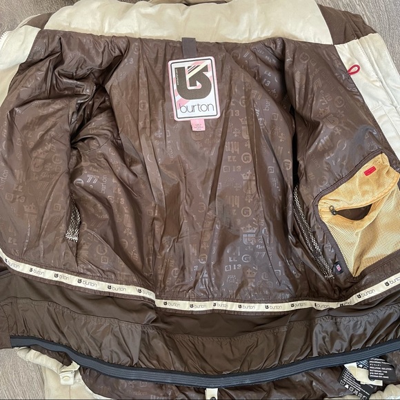 BURTON Suede Ski/Snow Winter Jacket Down Filled S - Picture 7 of 11